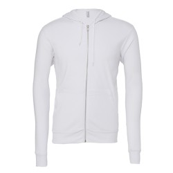 Unisex Poly-Cotton Fleece Full-Zip Hoodie