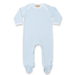 Contrast Long Sleeved Sleepsuit